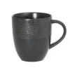 Mug Vesuvio coloris noir en grès - Ø 9 cm