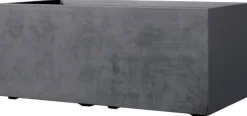 Muret à réserve d'eau en plastique injecté gris à roulettes Millenium Anthracite - 100 x 39 x 39 cm