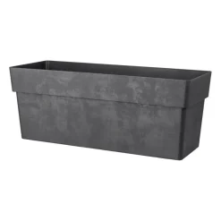 Muret en plastique injecté gris anthracite Deroma Like R - 99 x 38 x 39 cm