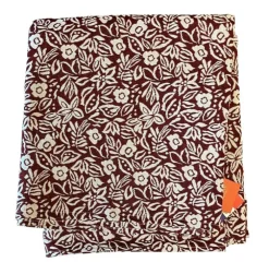 Nappe coloris roux en PE/coton Tessa - 150 x 250 cm