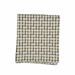 Nappe décorative Goban coloris vert en coton - 150 x 250 cm