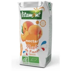 Nectar d’abricot de France bio - brique de 20 cl