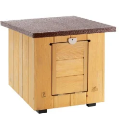 Niche en bois pin nordique coloris marron Baita 40 - 39 x 49,5 x 43 cm