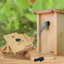 Nichoir à monter en bois douglas Natures Market trou 28 mm - 17 x 21 x 22,5 cm