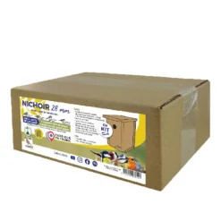 Nichoir à monter en bois douglas Natures Market trou 28 mm - 17 x 21 x 22,5 cm