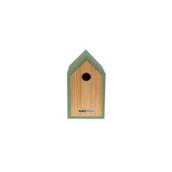 Nichoir moonk vert en bois 23 x 17 x H 20 cm