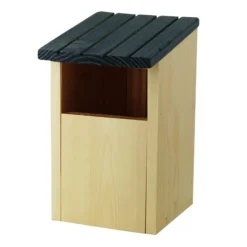 Nichoir ouvert chez Robin coloris beige en bois fabrication française