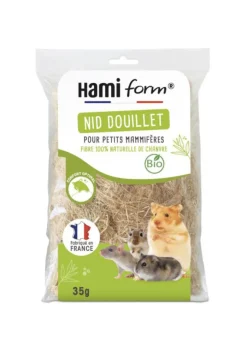 Nid douillet pour petits mammifères 100% chanvre Hamiform – 35 g