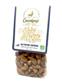 Noix de cajou grillées au poivre sauvage bio Cocoripop - 125 g