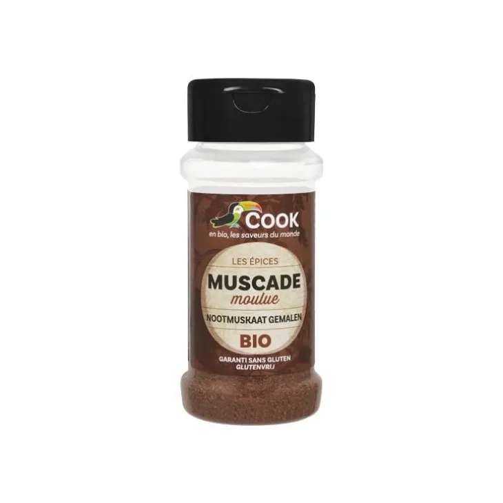 Noix de muscade en poudre bio en pot de 35 g