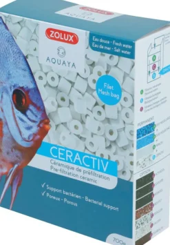 Nouilles en céramique masse de filtration pour aquarium coloris blanc Zolux Ceractiv - 1 L