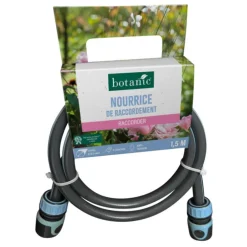 Nourrice de raccordement botanic® - Tuyau Ø 12,5 mm 4 couches anti-torsion - L 1,5 m