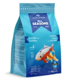 Nourriture annuelle pour poisson d'étang de minimum 7 cm de long Aquatic Science All Seasons - Taille S sac de 2 kg