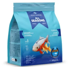Nourriture annuelle pour poisson d'étang de minimum 7 cm de long Aquatic Science All Seasons - Taille S sac de 0,5 kg