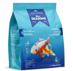 Nourriture annuelle pour poisson d'étang de minimum 25 cm de long Aquatic Science All Seasons - Taille L sac de 9,5 kg