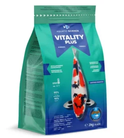 Nourriture complète et nutritive pour koïs de minimum 7 cm de long Aquatic Science Vitality Plus - Taille S sac de 2 kg