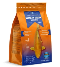 Nourriture complète pour koïs de minimum 15 cm de long Aquatic Science Wheat Germ Sinking - Taille M sac de 2 kg