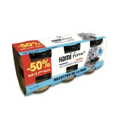 Nourriture humide pour chat pack de recettes de la mer Hami Form – 6 x 80 g (2ème à -50%)