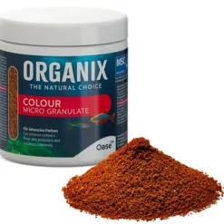 Nourriture petits poissons colorés, granulés organique, OASE AQUARIUM Organix Micro Colour - 250ml
