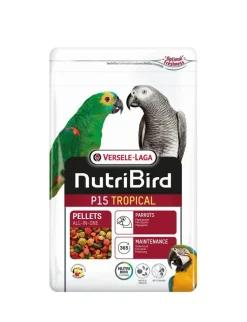 Nourriture pour perroquet en granulés extrudés Versele Laga Nutribird P15 Tropical - 1 kg