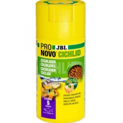 Nourriture pour poisson spéciale cichlides, granulés, JBL ProNovo - 130g/250ml