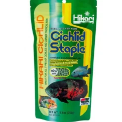 Nourriture pour poissons d'aquarium spéciale cichlidé mini - HIKARI AQUARIUM Staple - 250g