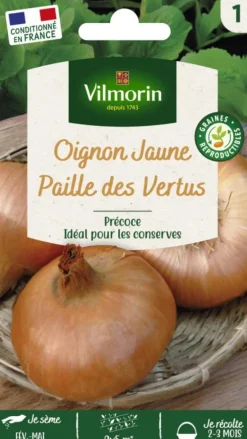 Oignon Jaune Paille des Vertus Vilmorin - graines à semer