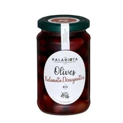 Olives Noires Kalamata dénoyautées pot 315g