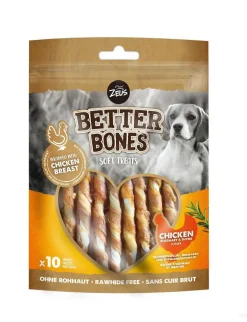 Os à mâcher pour chien poulet et thym Zeus Better Bones WrapTwist - x 10