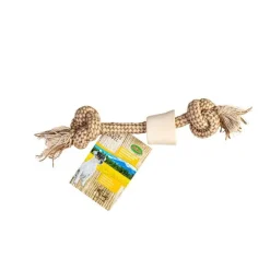 Os blanc avec corde 25 cm