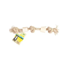 Os blanc avec corde 35 cm