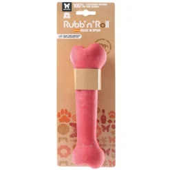 Os en caoutchouc pour chien Rubb’n’Red - 22 cm