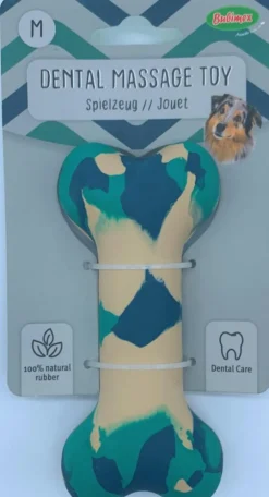 Os pour chien en caoutchouc naturel coloris bleu Bubimex Bonie – Taille M