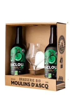 Pack 2 bières blondes Biclou Brebis Galeuse 75cl + 1 verre bio