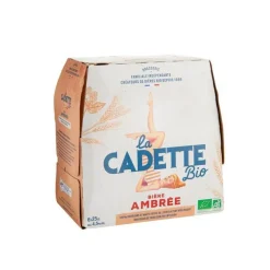 Pack bière ambrée bio La Cadette - 6 x 25 cl