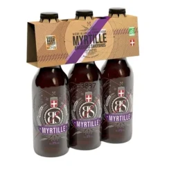 Pack bière BS bio à la myrtille Brasseurs Savoyards - 3 x 33 cl
