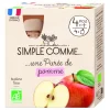 Pack de 4 gourdes de purée de pomme bio Simple comme - 4 x 85 g
