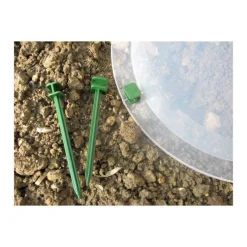 Pack de 10 mini piquets vert spécial cloche en polyamide