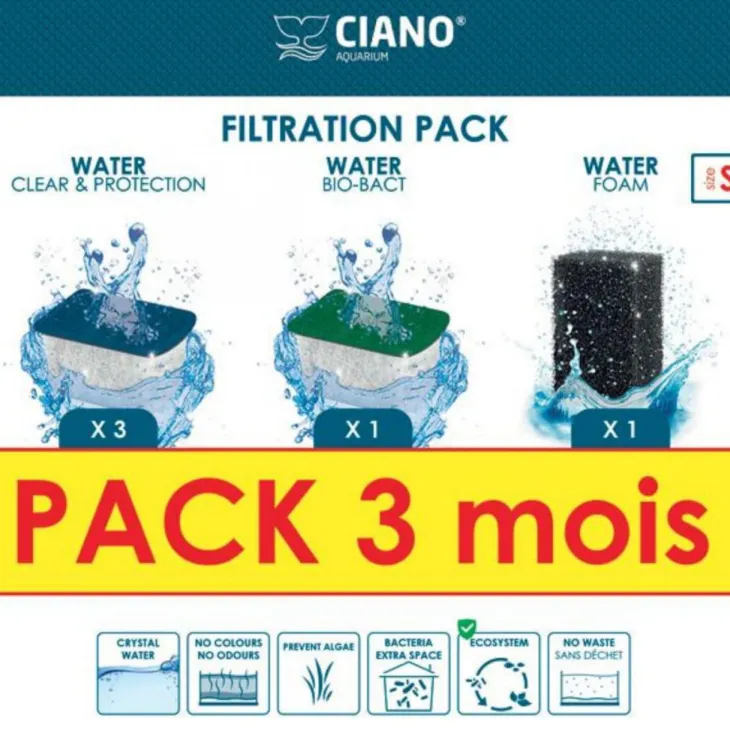 Pack de filtration taille S CIANO - Cartouches