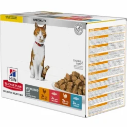 Pack de sachets pour chats stérilisés Delicious - 12 x 85 gr