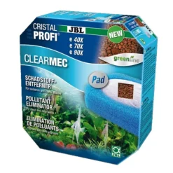 Pad de filtration ClearMec Plus pour aquarium, anti-nitrates - JBL CristalProfi - modèle e401-2/701-2/901-2