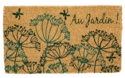 Paillasson Au jardin coloris multicolore en fibre de coco - 40 x 72 cm
