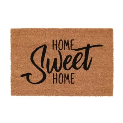 Paillasson en fibre de coco imprimé Home sweet home - 75 x 45 cm