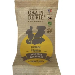 Palet bio vitamines pour petits mammifères Grain de vie - 60 g