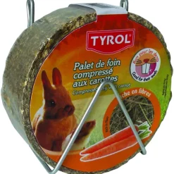 Palet de foin compressé aux carottes pour Lapin Tyrol 240g