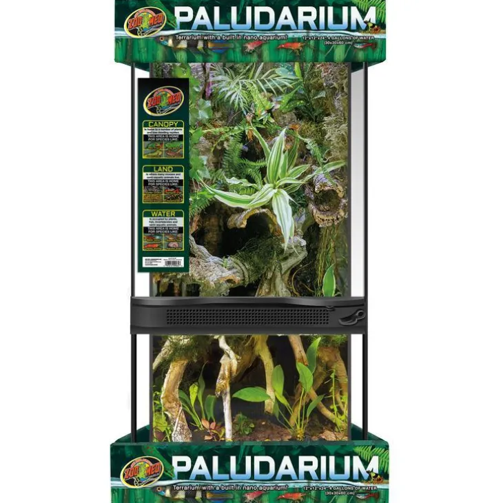 Paludarium noir Ø 30 x 60 cm