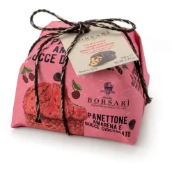 Panettone aux cerises Borsari - emballé à la main 500 g