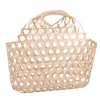 Panier ovale Lio en bambou naturel ajouré Cav Service - 29 x 12 x 29 cm