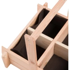 Panier potager 4 cases avec anse et feutre géotextile botanic® - 52 x 52 x 16 cm