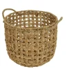 Panier rond en jacinthe d'eau avec poignée taille 2 - Ø 34 x H 30 cm